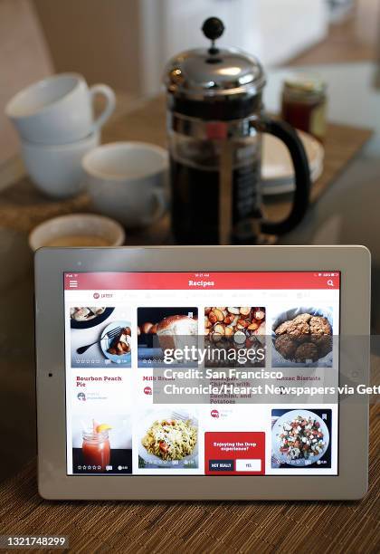 Recipes on the Drop app seen on an iPad on Thursday, August 31 in San Francisco, Calif.