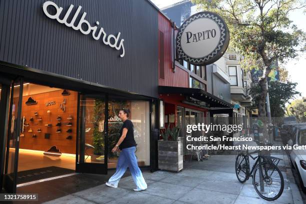 Allbirds seen on Hayes St. On Monday, Oct. 21 in San Francisco, Calif.