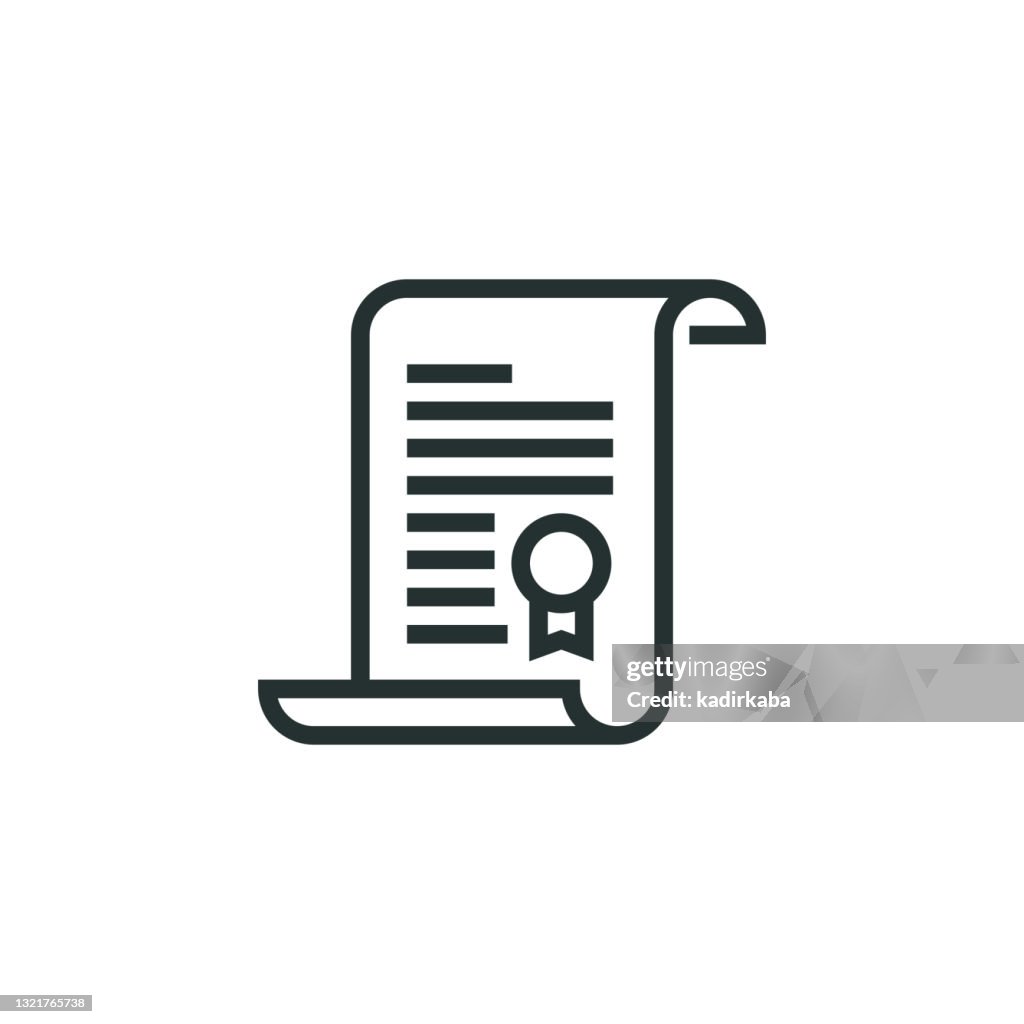 Rechtliche Spaper-Liniensymbol