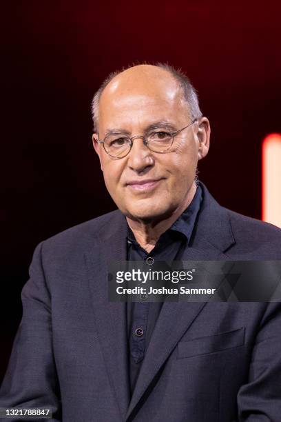 Gregor Gysi attends the lit.COLOGNE International Literature Festival at Theater Tanzbrunnen on June 04, 2021 in Cologne, Germany.