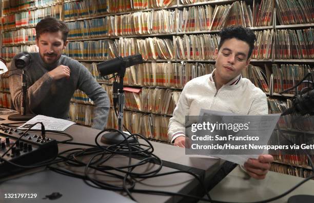 Actors Gwilym Lee and Rami Malek are actors playing Queen musicians in the movie "Bohemian Rhapsody" seen at the San Francisco Chronicle looking at...