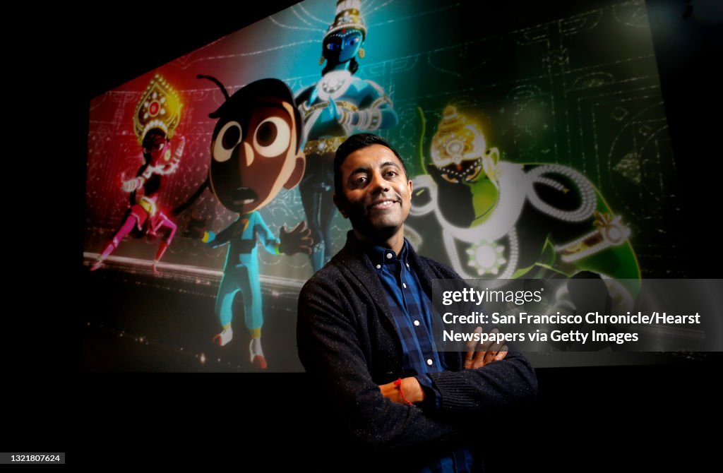 Pixar animator and short-film director Sanjay Patel is seen with a... News  Photo - Getty Images