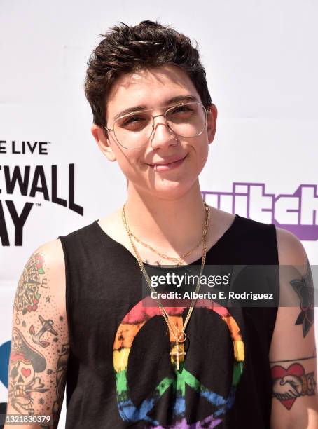 Ryan Cassata attends the Raising Voices Concert Series at The Los Angeles Memorial Coliseum on June 04, 2021 in Los Angeles, California.