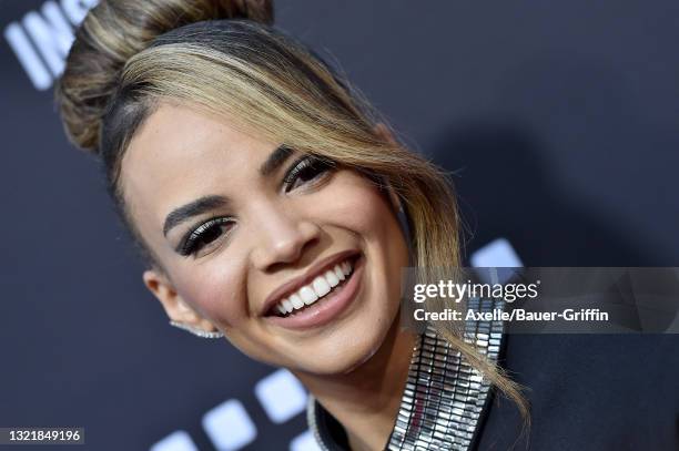 Leslie Grace attends the 2021 Los Angeles Latino International Film Festival Special Preview Screening of "In The Heights" at TCL Chinese Theatre on...