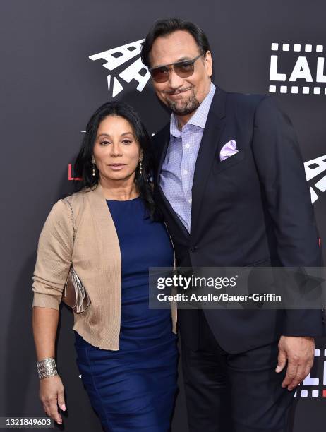 Wanda De Jesus and Jimmy Smits attend the 2021 Los Angeles Latino International Film Festival Special Preview Screening of "In The Heights" at TCL...