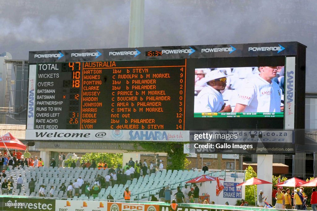 South Africa v Australia - 1st Test: Day 2