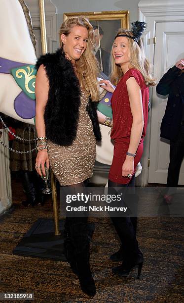 Assia Grazioli and Consuelo Remmert attend Alice & Olivia dinner hosted by Stacey Bendet at Paradise by Way of Kensal Green on November 9, 2011 in...