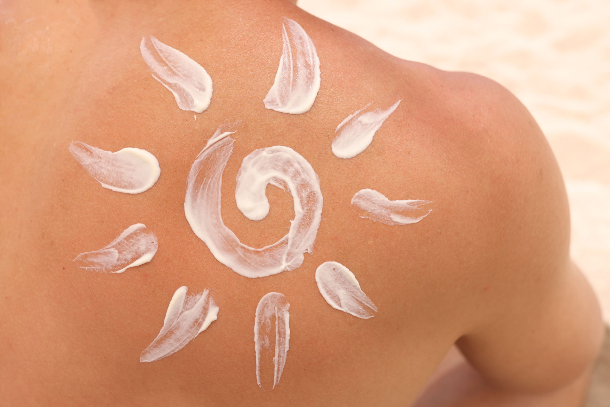 sunscreen application