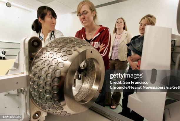 Alicia_701_mac.jpg Alicia gets her first look at the Gamma-Knife Radiation machine that will treat her brain cancer. Walked through the procedure by...