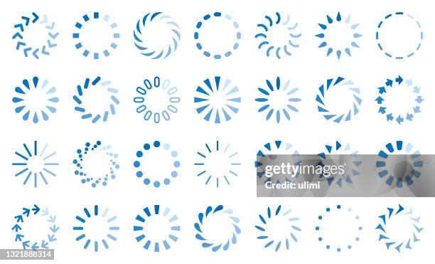 illustrations, cliparts, dessins animés et icônes de jeu d’icônes de chargement - barre-de-progression