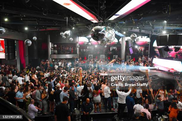 Recording artist Wiz Khalifa performs during the grand reopening of Drai’s Beach Club – Nightclub at The Cromwell Las Vegas on June 04, 2021 in Las...