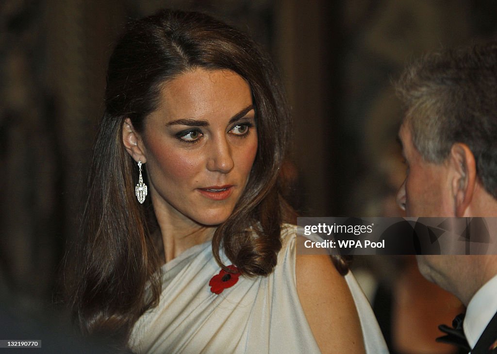 The Duke And Duchess Of Cambridge Attend A Dinner For The National Memorial Arboretum Appeal