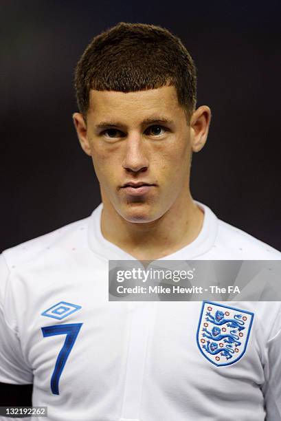 Ross Barkley of England prior to the Under-19 International Friendly between England and Denmark at Amex Stadium on November 10, 2011 in Brighton,...