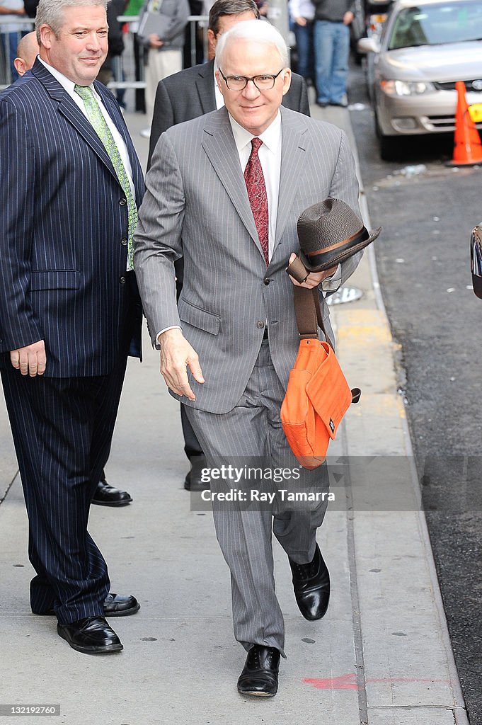 Celebrities Visit "Late Show With David Letterman" - November 10, 2011