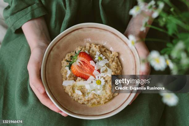 healthy breakfast  concert - buckwheat stockfoto's en -beelden