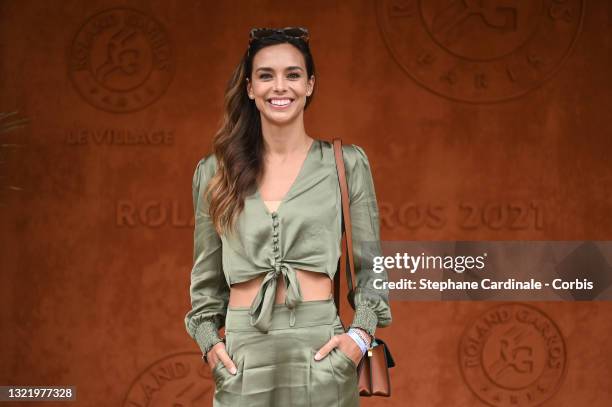 Marine Lorphelin attends the French Open at Roland Garros on June 05, 2021 in Paris, France.