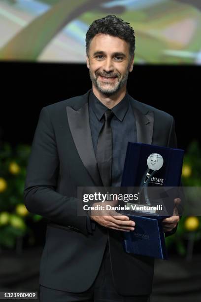 Raoul Bova attends the Monte-Carlo Film Festival 2021 at Grimaldi Forum on June 05, 2021 in Monaco, Monaco.