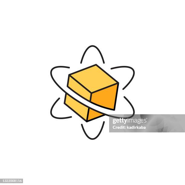 3d modelling editable stroke line icon - red computer code stock illustrations