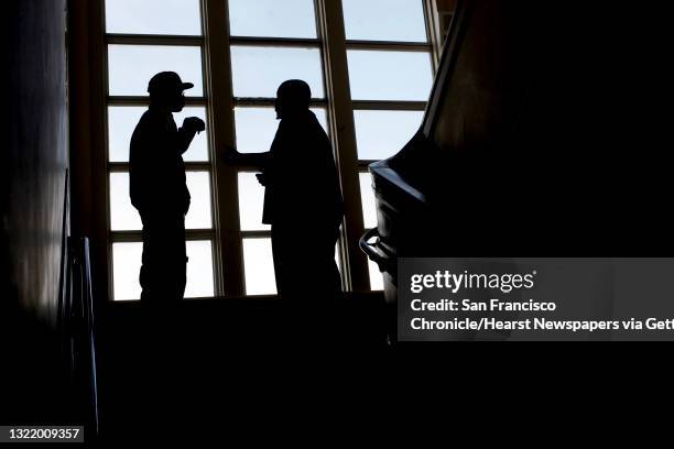 Damon Whitaker, a TARC case manager meets with a high school student on Thursday August 30 in San Francisco,Calif. The TARC, Truancy Assessment and...