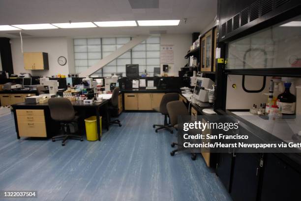 The narcotics/chemical analysis unit is seen during a media tour of the Crime Lab in San Francisco, Calif. On Wednesday, March 10, 2010.