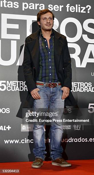 Juan Pena attends 'Cinco Metros Cuadrados' premiere on November 10, 2011 in Madrid, Spain.