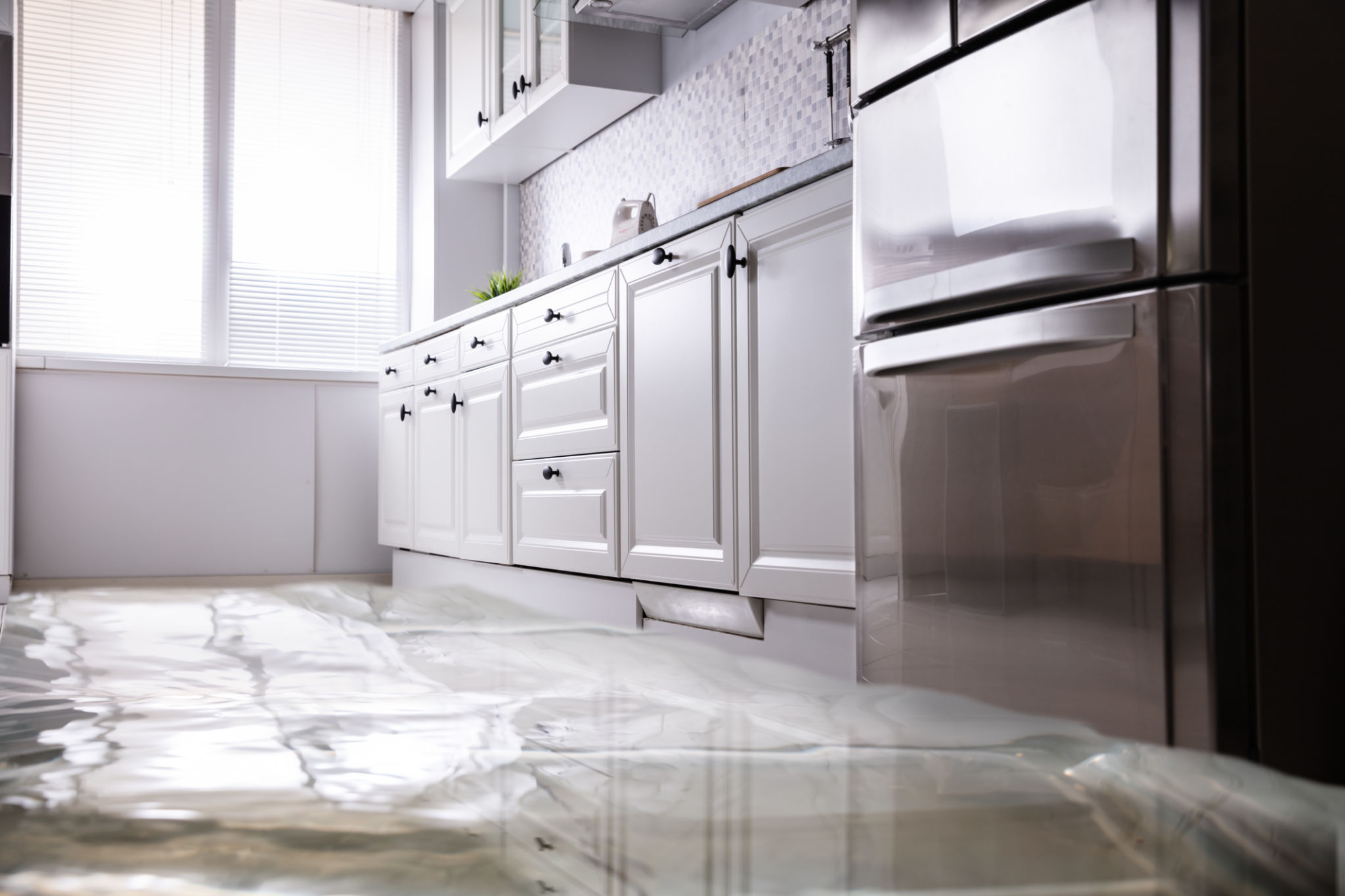 water leak kitchen
