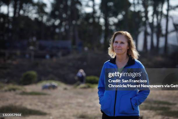 Terri Thomas, the director of conservation, stewardship and research at Presidio Trust, is seen at the Presidio Hills habitat restoration site on...