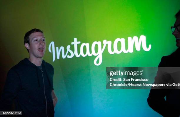 Facebook CEO Mark Zuckerberg leaves a press event after speaking at Facebook headquarters where a video feature for Instagram was announced on...