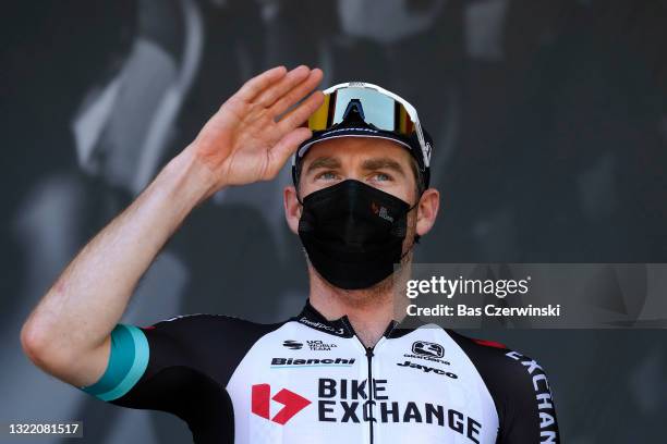 Brent Bookwalter of United States and Team BikeExchange at start during the 73rd Critérium du Dauphiné 2021, Stage 8 a 147km stage from La...