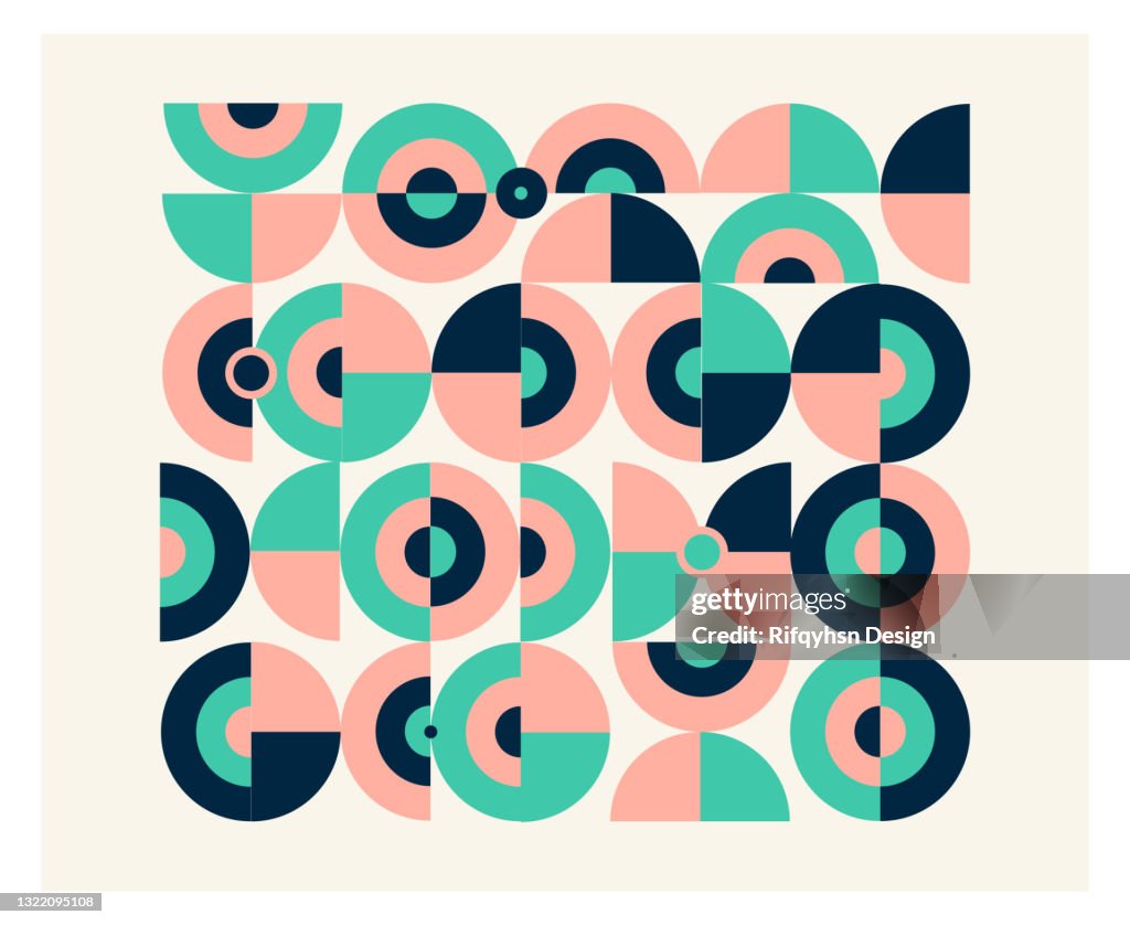 Simple Pattern Artwork Using One Shape Geometry Minimalistic Artwork Poster With Simple Shape And Figure ...