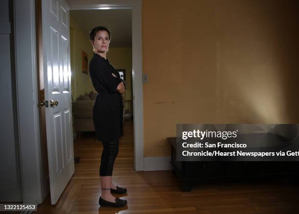 Sarah Shourd, of Oakland, stands for a portrait in her home on Monday, November 30, 2015 in Oakland, Calif.
