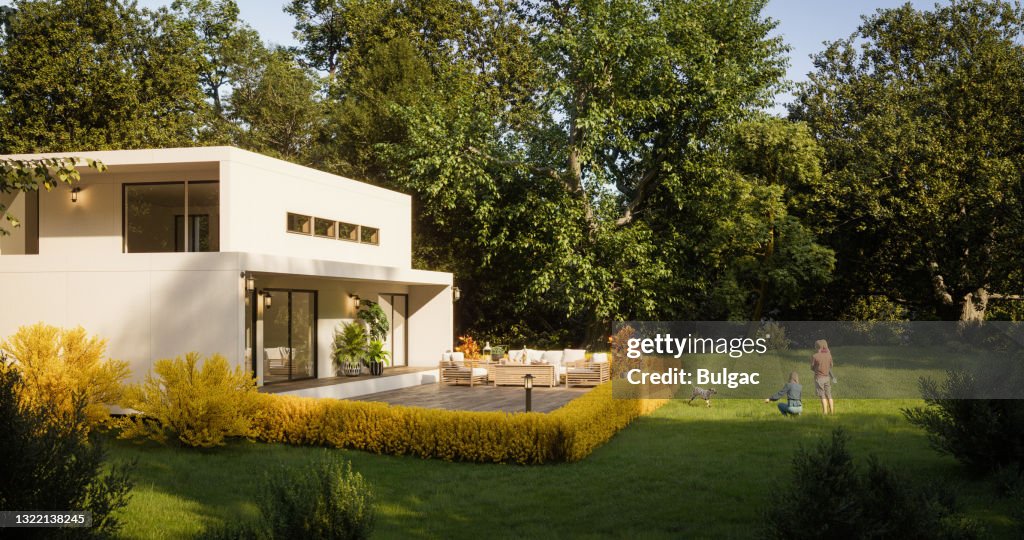 Modern familjevilla