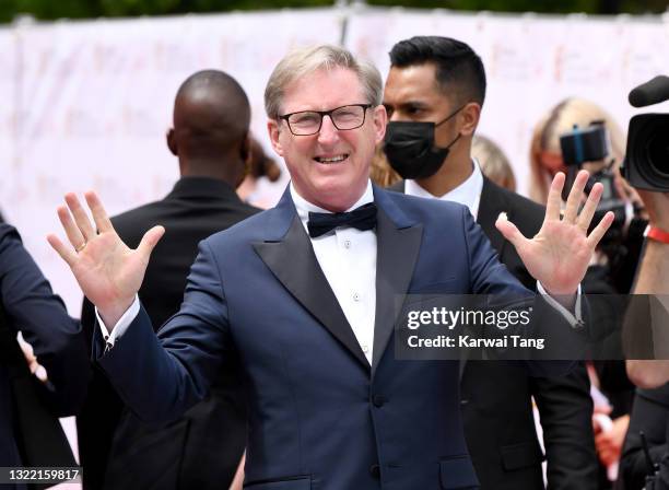 Adrian Dunbar arrives for the Virgin Media Bafta TV Awards at Television Centre on June 06, 2021 in London, England.