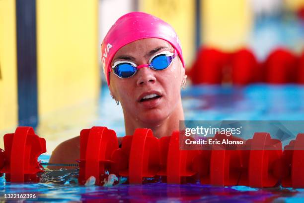 Yuliya Efimova of Russia in action during the International Gran Prix Ciutat de Barcelona Swimming Championship on June 06, 2021 in Barcelona, Spain.