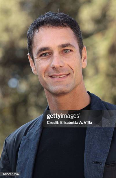 Actor and director Raoul Bova attends 'Amore Nero' photocall at Villa Borghese on November 11, 2011 in Rome, Italy.