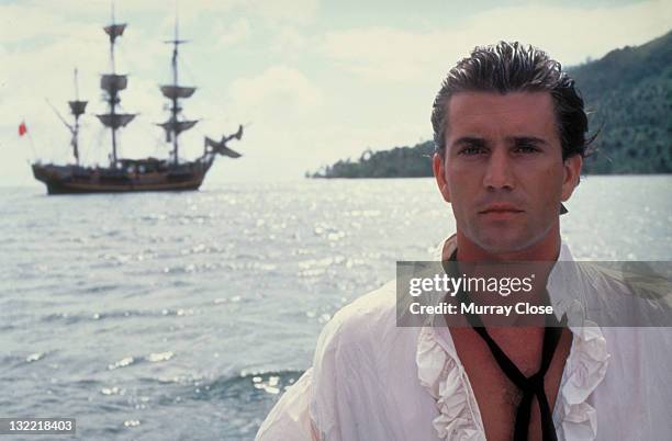 Actor Mel Gibson as mutineer Fletcher Christian in the film 'The Bounty', 1984.