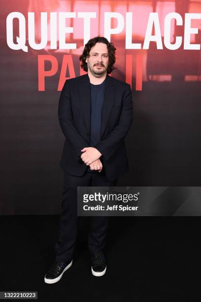 Edgar Wright attends the "A Quiet Place Part II" London Screening and Q&A at the Picturehouse Central on June 06, 2021 in London, England.