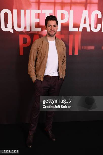 John Krasinski attends the "A Quiet Place Part II" London Screening and Q&A at the Picturehouse Central on June 06, 2021 in London, England.