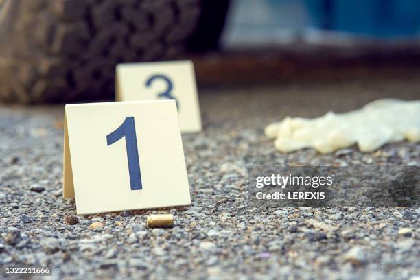 Forensic Evidence Numbers Photos and Premium High Res Pictures - Getty ...