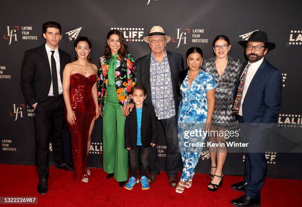 Bryan Craig, Lissette Feliciano, Lorenza Izzo, Lincoln Bonilla, Edward James Olmos, Chrissie Fit, Diana Cadavid, and Luis David Ortiz attend the...