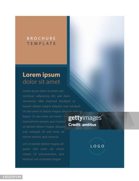 corporate brochure - press release stock illustrations