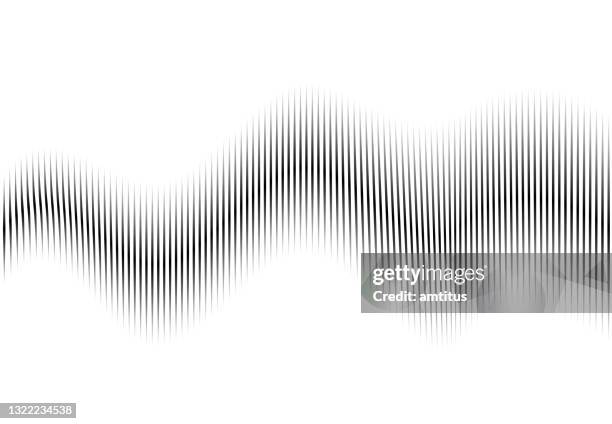 ilustrações de stock, clip art, desenhos animados e ícones de wave vibration - onda sonora