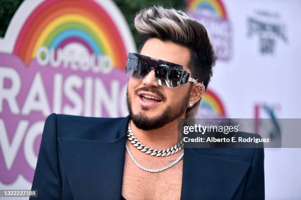 Adam Lambert attends the OUTLOUD: Raising Voices Concert Series at Los Angeles Memorial Coliseum on June 06, 2021 in Los Angeles, California.