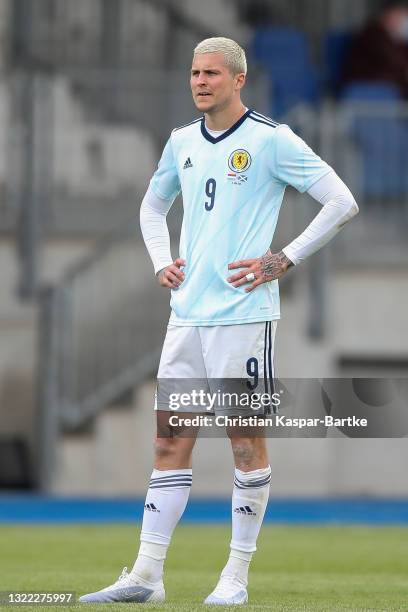 Lyndon Dykes of Scotland looks dejected during the international friendly match between Luxembourg and Scotland at Stade Josy Barthel on June 06,...