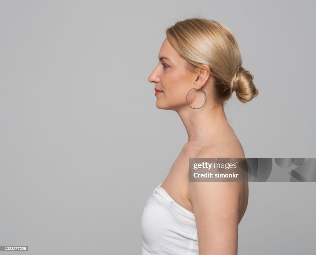 Profile of woman