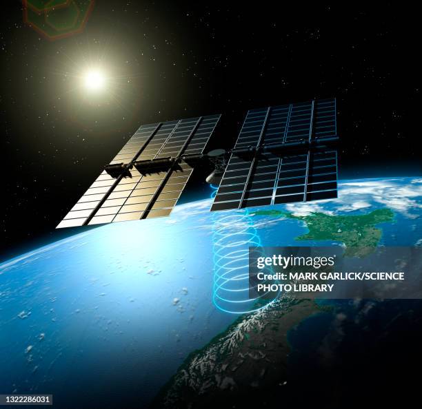 space-based solar power, illustration - solar panel stock illustrations