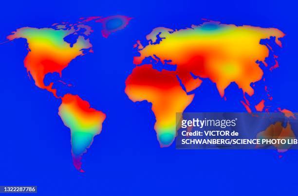 global heatwave, illustration - 熱波 ストックフォトと画像
