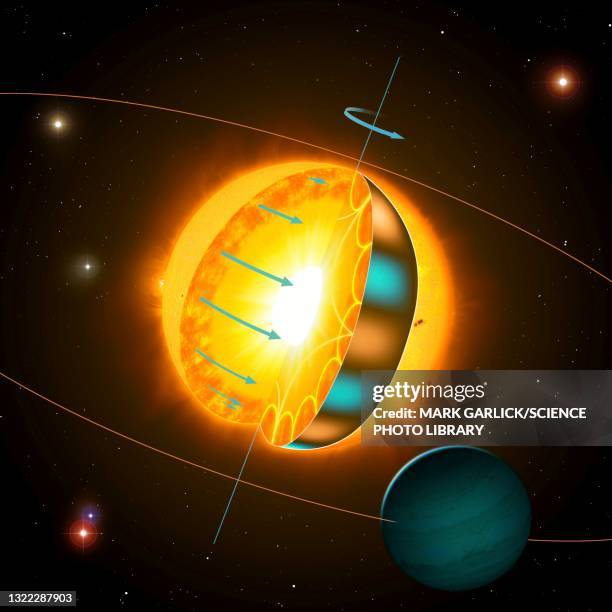 asteroseismology - core stock illustrations