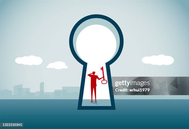 entrance - key findings stock illustrations