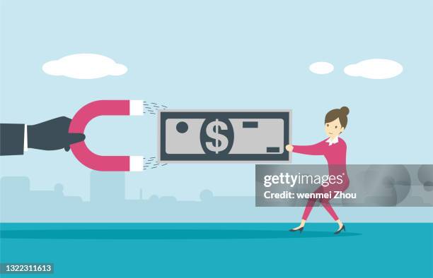 rivalry - woman dragging stock illustrations